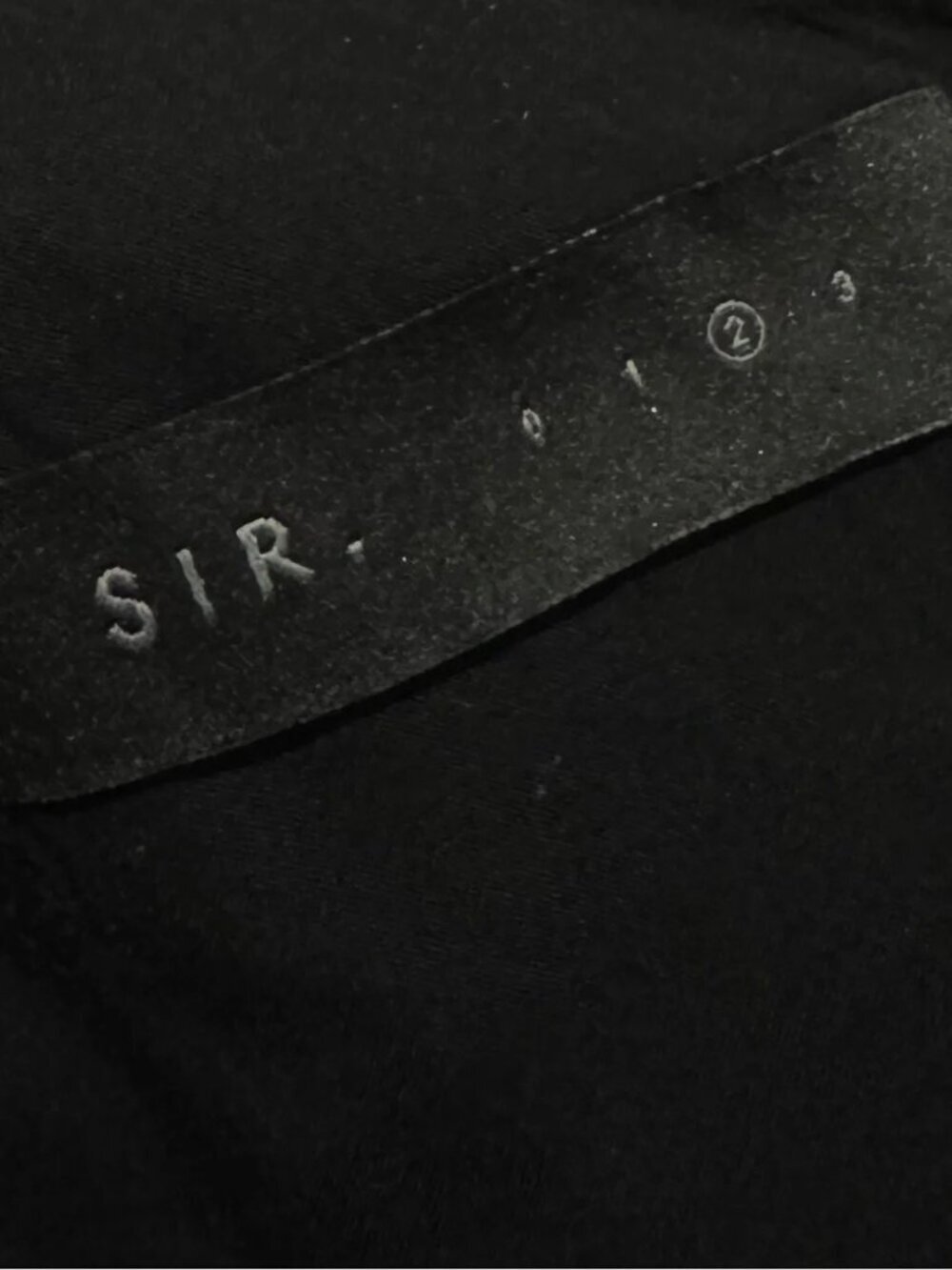 SIR. Black Asymmetrical Open Waist Midi Dress - 100% Linen - Picture 12 of 13